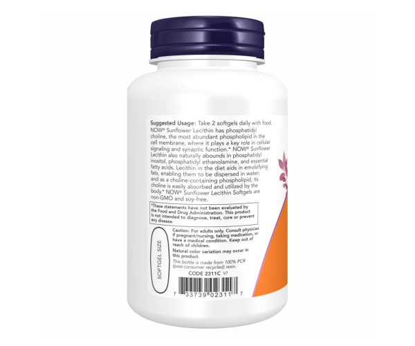 Sunflower Lecithin 1200mg - 200 sgels