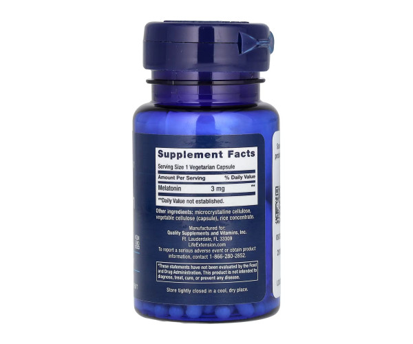 Melatonin 3 mg - 60 vcaps