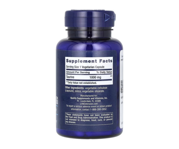 Taurine 1000mg - 90 vcaps