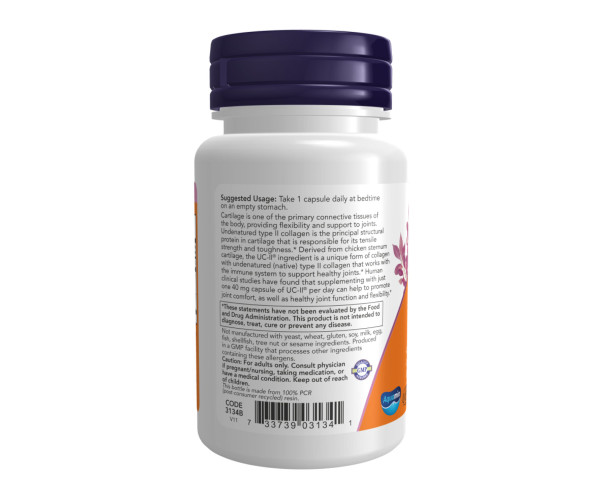 UC-II® Type II Collagen 40mg - 60 vcaps