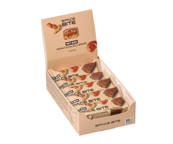 Space Bite Nut Bar - 10x40g Peanut & Salted Caramel