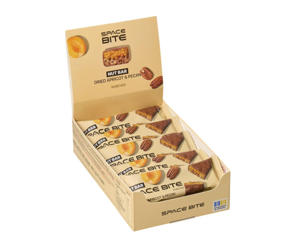 Space Bite Nut Bar - 10x40g Dried Apricot & Pecan