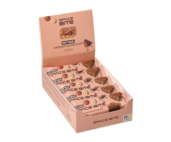 Space Bite Nut Bar - 10x40g Hazelnut & Chocolate