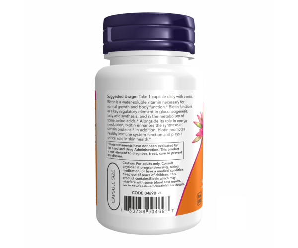 BIOTIN 1000mcg - 100 vcaps
