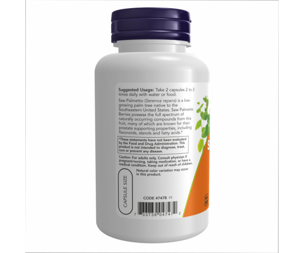 Saw Palmetto 550mg - 250 vcaps