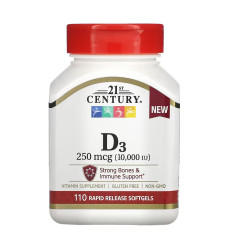 D3 250 mcg (10,000 IU) - 110 softgels