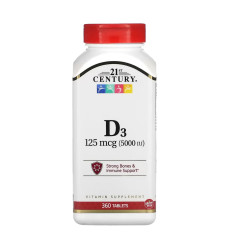 D3 125 mcg (5000 IU) - 360 tabs
