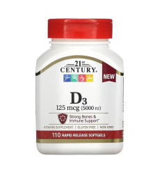 D3 125 mcg (5000 IU) - 110 softgels