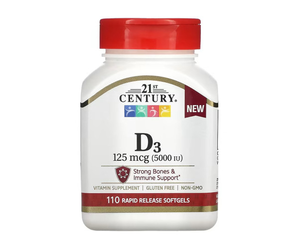 D3 125 mcg (5000 IU) - 110 softgels