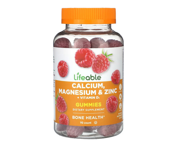 Calcium Magnesium & Zinc + Vitamin D Adult - 90 gummies