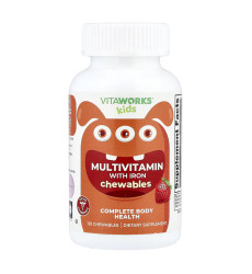 VitaWorks Kids Multivitamin with Iron - 120 chewables