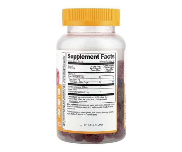 Apple Cider Vinegar with the Mother Kids - 60 gummies