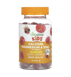 Calcium Magnesium & Zinc + Vitamin D Kids - 60 gummies