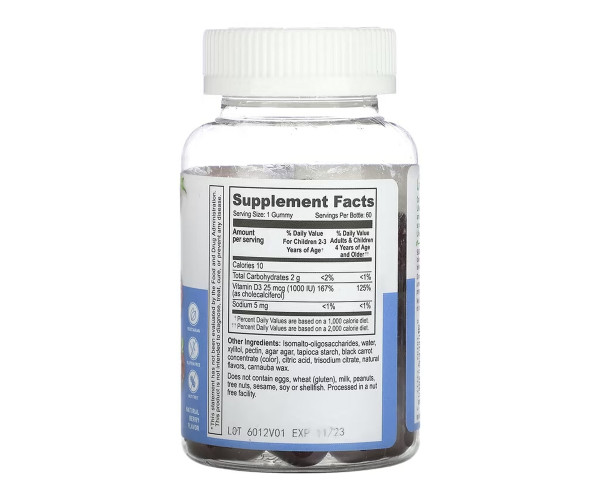 Vitamin D Kids Sugar Free - 60 gummies