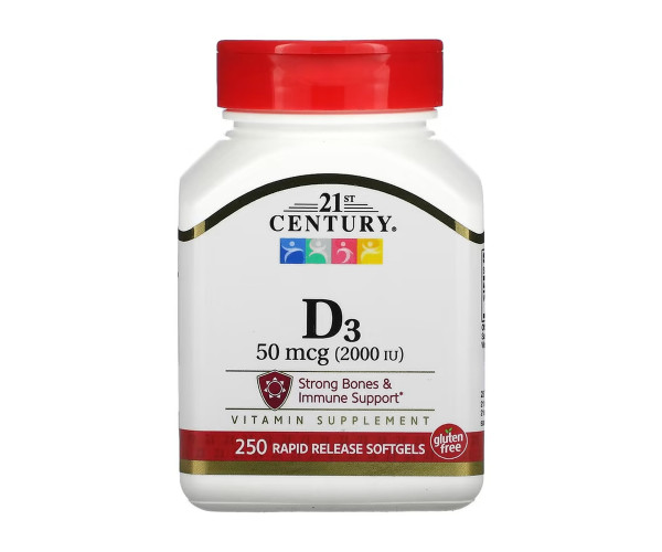 D3 50 mcg (2000 IU) - 250 softgels