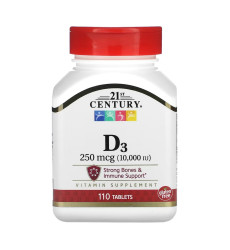 D3 250 mcg (10,000 IU) - 110 tabs