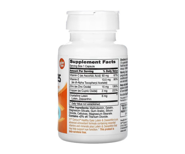 Healthy Eyes Lutein & Zeaxanthin - 60 caps