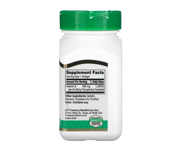 E 180 mg (400IU) - 110 softgels