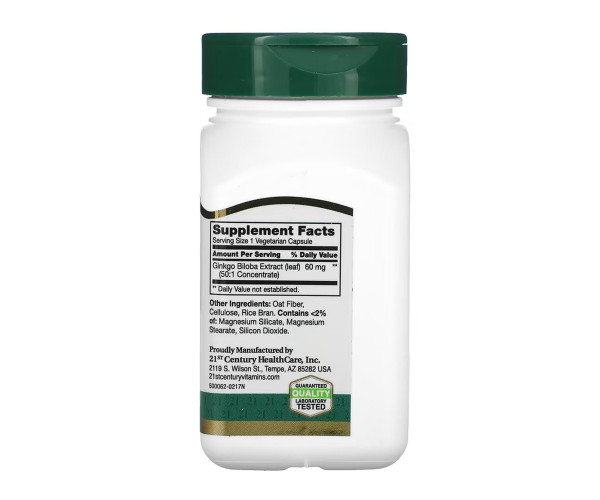Ginkgo Biloba Extract - 60 vcaps