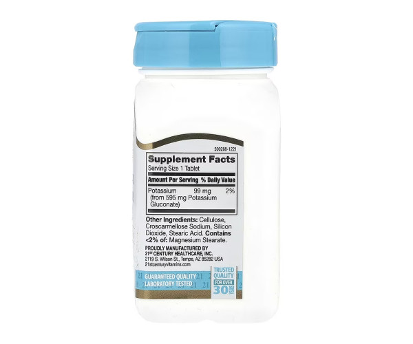 Potassium Gluconate 595 mg - 110 tabs