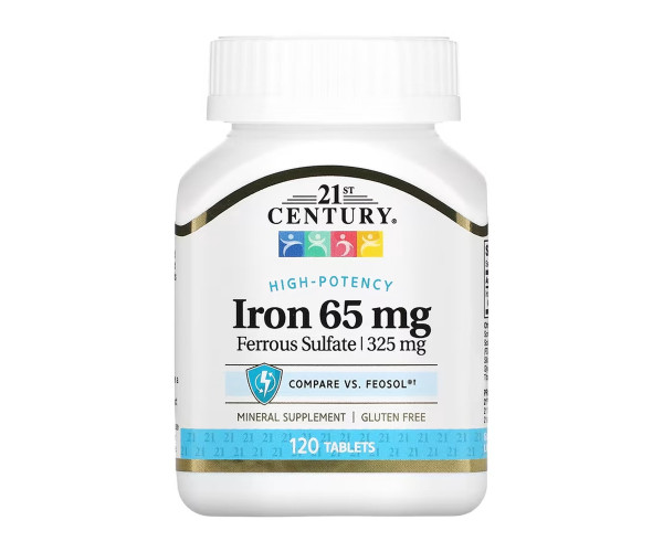 Iron 65 mg Ferrous Sulfate 325 mg - 120 tabs