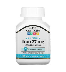 Iron 27 mg Ferrous Gluconate - 110 tabs