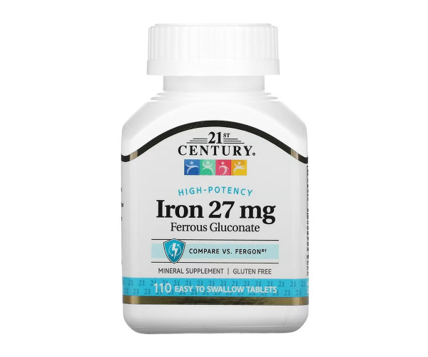 Iron 27 mg Ferrous Gluconate - 110 tabs
