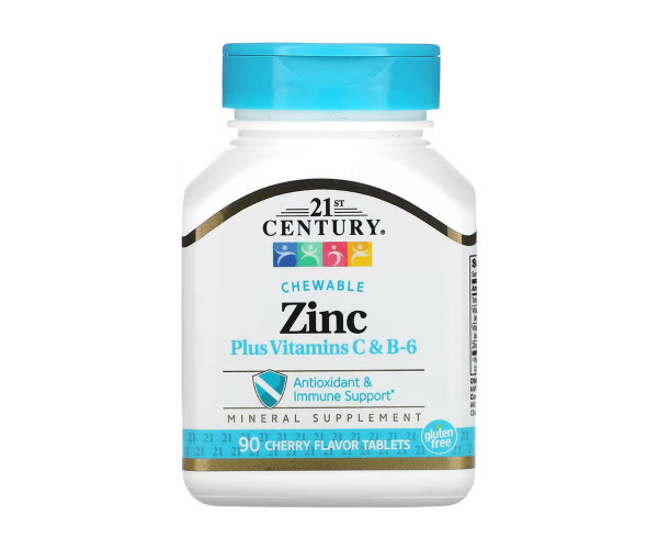 Zinc Plus Vitamins C & B-6 - 90 tabs Cherry