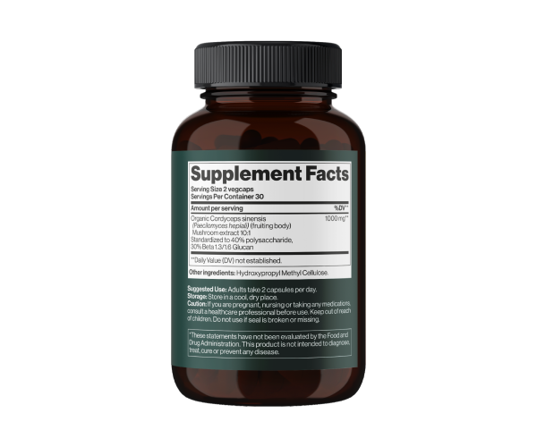 Cordyceps Mushroom 1000 mg - 60 vegcaps