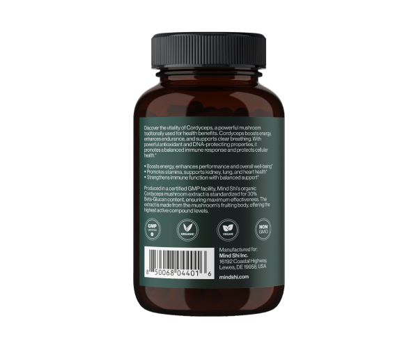 Cordyceps Mushroom 1000 mg - 60 vegcaps