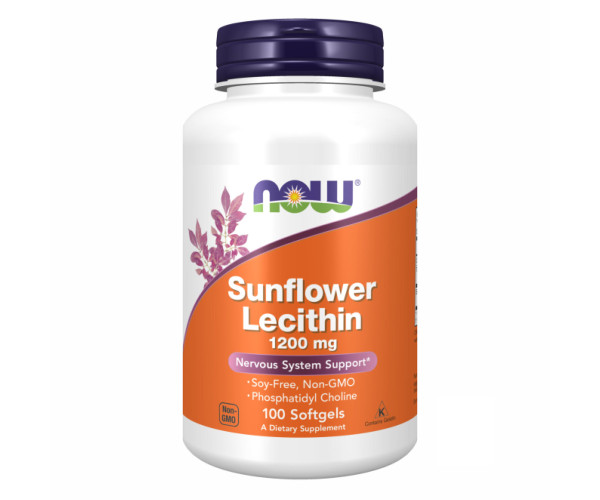Sunflower Lecithin 1200 mg - 100 sgels (Пошкоджена банка)