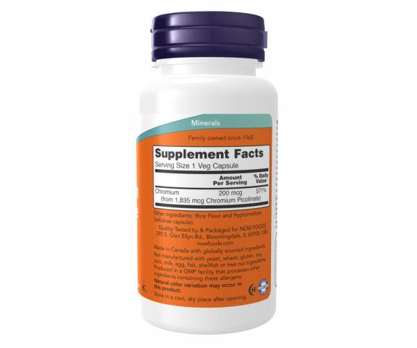 Chromium Picolinate 200mcg - 100caps