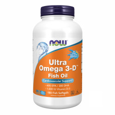 Ultra Omega 3-D™ Fish Oil - 180 Fish Softgels (Пошкоджена банка)