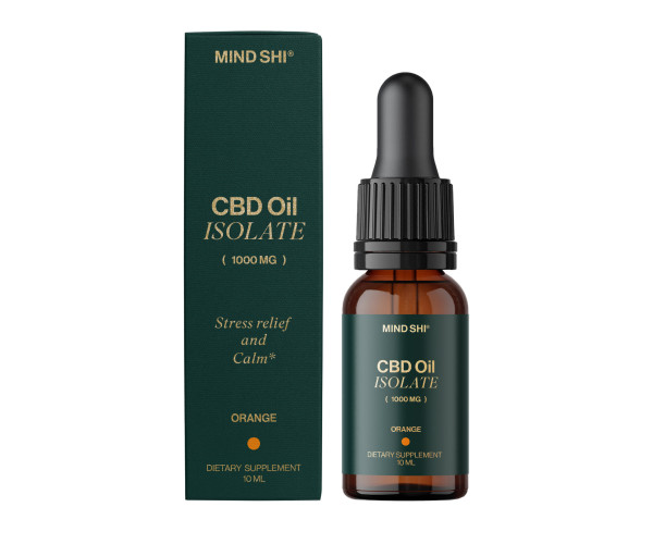 CBD Oil Isolate 1000 mg Orange - 10 ml