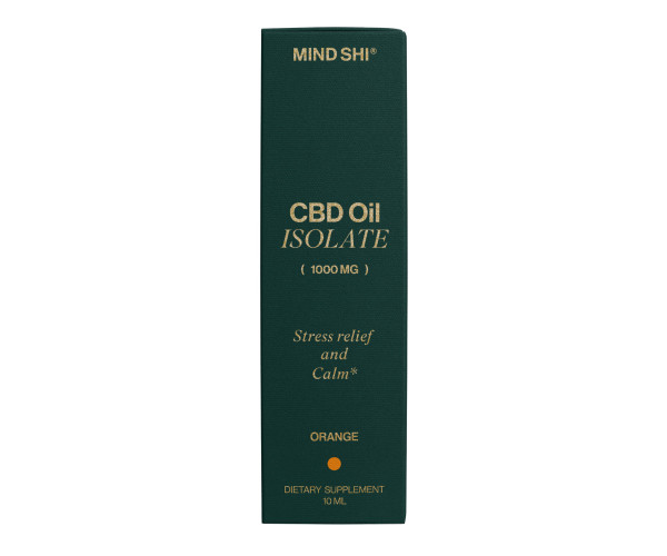 CBD Oil Isolate 1000 mg Orange - 10 ml