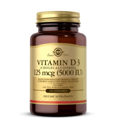 Vitamin D3 Cholecalciferol 125 mcg 5000 IU - 100 softgels