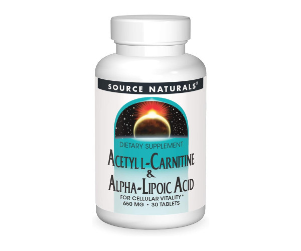 Acetyl L-Carnitine & Alpha-Lipoic Acid 650 mg - 30 tabs