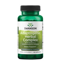 Adaptogenic Herbal Complex (Rhodiola Ashwagandha Ginseng) - 60caps