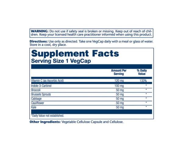 Indole 3 Carbinol 100mg - 30 vcaps