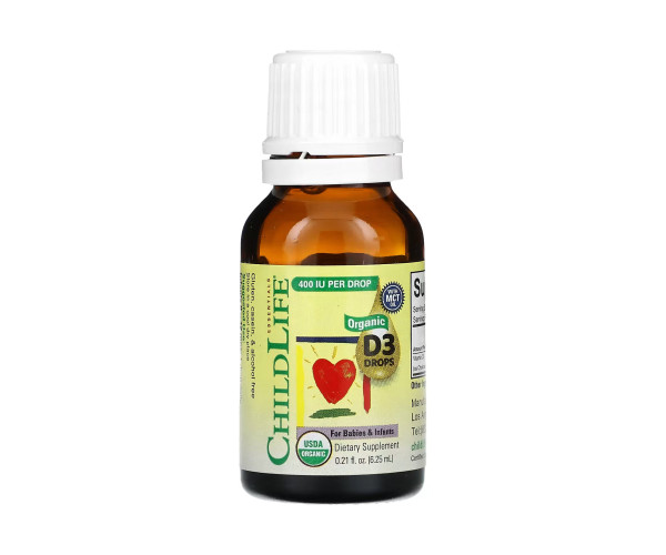 Organic Vitamin D3 Drops - 6.25 ml