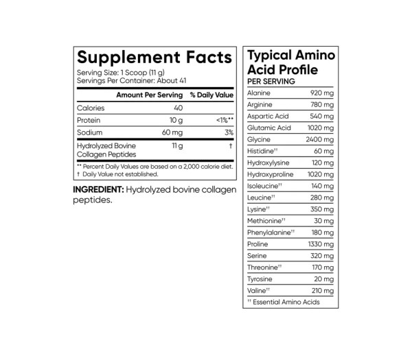 Collagen Peptides - 454g Unflavored