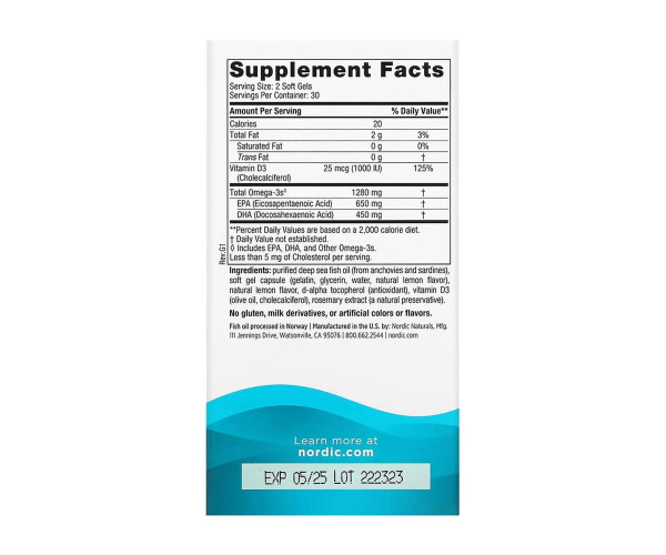 Ultimate Omega-D3 - 60 softgels