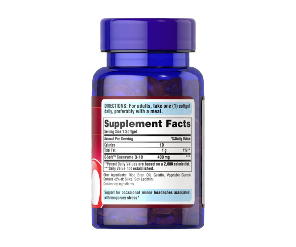Q-SORB™ Co Q-10 400mg - 30 softgels