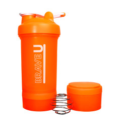 Shaker with containers 3 in 1 - 600ml Orange