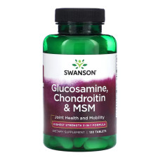 Glucosamine, Chondroitin & Msm Highest Strength3-in-1 Formula - 120 tabs