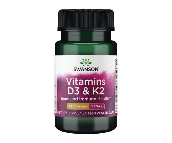 Vitamins D3 & K2 2000 Iu & 75mcg - 60 vcaps