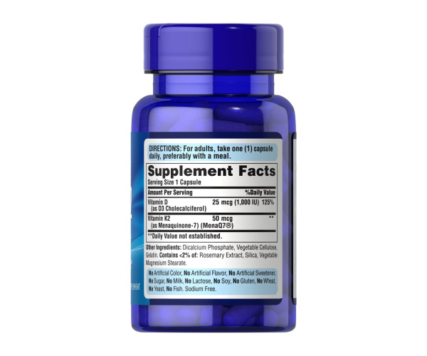 Vitamin D3 & K2 - 60 caps