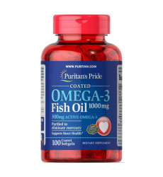 Omega-3 Fish Oil 1000 mg (300 mg Active Omega-3) - 100 Softgels