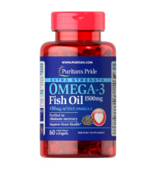 Omega-3 Fish Oil Extra Strength 1500 mg (450 mg Active Omega-3) 60 Softgels
