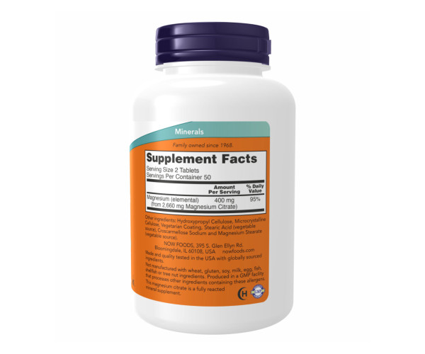 Magnesium Citrate 200mg - 250 tabs